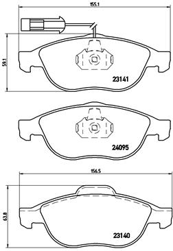 P 23 114 Brzdové destičky PRIME LINE BREMBO