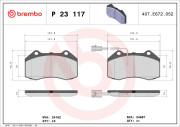 P 23 117 Brzdové destičky PRIME LINE BREMBO