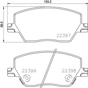 P 23 170 Sada brzdových destiček, kotoučová brzda PRIME LINE BREMBO