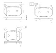 P 23 184 Sada brzdových destiček, kotoučová brzda PRIME LINE BREMBO