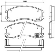 P 24 024 Sada brzdových destiček, kotoučová brzda PRIME LINE BREMBO