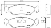 P 24 028 Sada brzdových destiček, kotoučová brzda PRIME LINE BREMBO