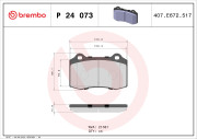 P 24 073 Brzdové destičky PRIME LINE BREMBO