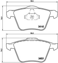 P 24 077 Sada brzdových destiček, kotoučová brzda PRIME LINE BREMBO