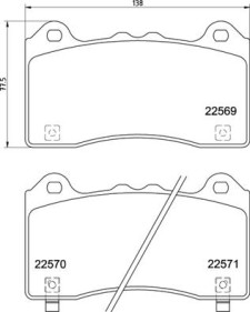 P 24 202 Sada brzdových destiček, kotoučová brzda PRIME LINE BREMBO