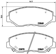 P 28 035 Sada brzdových destiček, kotoučová brzda PRIME LINE BREMBO