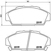 P 28 041 Sada brzdových destiček, kotoučová brzda PRIME LINE BREMBO