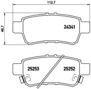 P 28 062 Sada brzdových destiček, kotoučová brzda PRIME LINE BREMBO