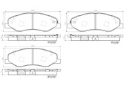 P28102N Sada brzdových destiček, kotoučová brzda BREMBO NAO LINE BREMBO