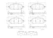 P28108N Sada brzdových destiček, kotoučová brzda BREMBO NAO LINE BREMBO