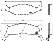 P 30 006 Sada brzdových destiček, kotoučová brzda PRIME LINE BREMBO