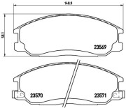 P 30 013 Sada brzdových destiček, kotoučová brzda PRIME LINE BREMBO