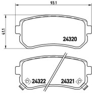 P 30 025 Sada brzdových destiček, kotoučová brzda PRIME LINE BREMBO