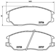 P 30 028 Sada brzdových destiček, kotoučová brzda PRIME LINE BREMBO