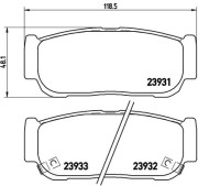 P 30 057 Sada brzdových destiček, kotoučová brzda PRIME LINE BREMBO