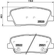 P 30 063 Sada brzdových destiček, kotoučová brzda PRIME LINE BREMBO