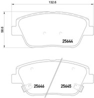 P 30 066 Sada brzdových destiček, kotoučová brzda PRIME LINE BREMBO