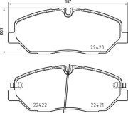 P 30 090 Sada brzdových destiček, kotoučová brzda PRIME LINE BREMBO