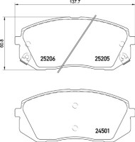 P 30 093 Brzdové destičky PRIME LINE BREMBO