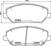 P 30 110 Sada brzdových destiček, kotoučová brzda PRIME LINE BREMBO