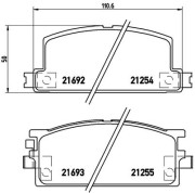 P 34 001 Sada brzdových destiček, kotoučová brzda PRIME LINE BREMBO