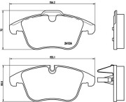 P 36 022 Sada brzdových destiček, kotoučová brzda PRIME LINE BREMBO