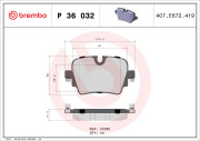 P 36 032 Brzdové destičky PRIME LINE BREMBO