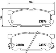 P 49 030 Sada brzdových destiček, kotoučová brzda PRIME LINE BREMBO