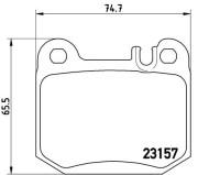 P 50 043 Sada brzdových destiček, kotoučová brzda PRIME LINE BREMBO