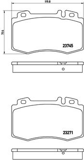 P 50 053 Sada brzdových destiček, kotoučová brzda PRIME LINE BREMBO