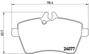 P 50 056 Sada brzdových destiček, kotoučová brzda PRIME LINE BREMBO