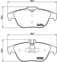 P 50 104 Sada brzdových destiček, kotoučová brzda PRIME LINE BREMBO