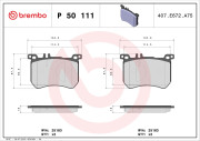 P 50 111 Brzdové destičky PRIME LINE BREMBO
