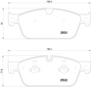 P 50 112 Brzdové destičky PRIME LINE BREMBO