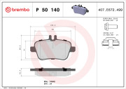 P 50 140 Brzdové destičky PRIME LINE BREMBO