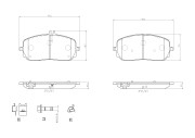 P 50 152 Sada brzdových destiček, kotoučová brzda PRIME LINE BREMBO