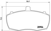 P 52 012 Sada brzdových destiček, kotoučová brzda PRIME LINE BREMBO