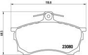 P 54 021 Sada brzdových destiček, kotoučová brzda PRIME LINE BREMBO