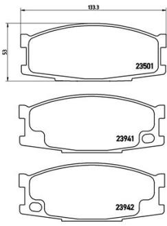 P 54 024 Sada brzdových destiček, kotoučová brzda PRIME LINE BREMBO