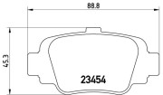 P 56 032 Sada brzdových destiček, kotoučová brzda PRIME LINE BREMBO