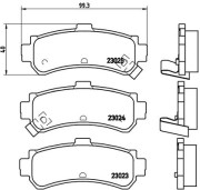 P 56 035 Sada brzdových destiček, kotoučová brzda PRIME LINE BREMBO