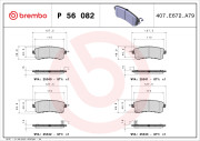 P 56 082 Brzdové destičky PRIME LINE BREMBO