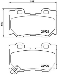 P 56 085 Sada brzdových destiček, kotoučová brzda PRIME LINE BREMBO