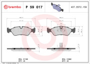 P 59 017 Brzdové destičky PRIME LINE BREMBO