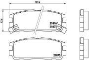 P 59 021 Sada brzdových destiček, kotoučová brzda PRIME LINE BREMBO