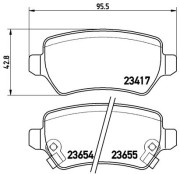 P 59 038 Sada brzdových destiček, kotoučová brzda PRIME LINE BREMBO