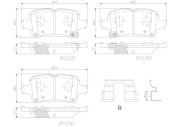 P59090N Sada brzdových destiček, kotoučová brzda BREMBO NAO LINE BREMBO