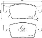 P 59 091 Sada brzdových destiček, kotoučová brzda PRIME LINE BREMBO