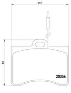 P 61 012 Sada brzdových destiček, kotoučová brzda PRIME LINE BREMBO