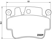 P 65 009 Sada brzdových destiček, kotoučová brzda PRIME LINE BREMBO